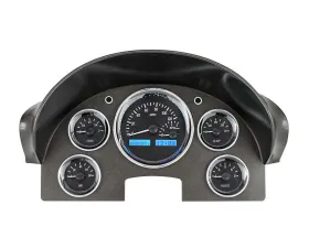 Dakota Digital Black Alloy MHX System for 1956 Ford Custom Build, Metric Fitment