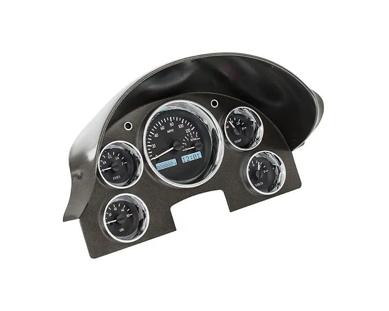 Dakota Digital Black Alloy MHX System Metric Custom Build Ford 1956 - MHX-56F-K-W