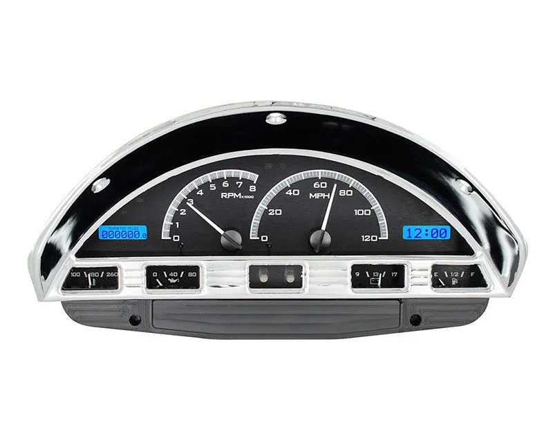 Dakota Digital Black Alloy MHX System Metric Custom Build Ford F-100 1956 - MHX-56F-PU-K-B