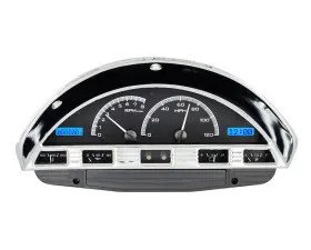 Dakota Digital Black Alloy MHX System for 1956 Ford F-100 Custom Build MHX-56F-PU-K-B