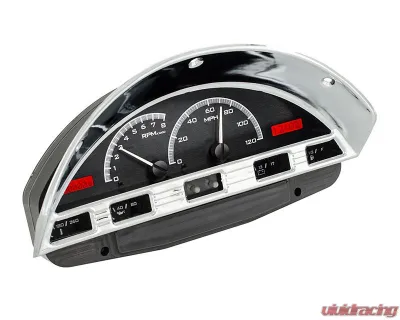 Dakota Digital Black Alloy MHX System for 1956 Ford F-100, Custom Build, Metric - MHX-56F-PU-K-R