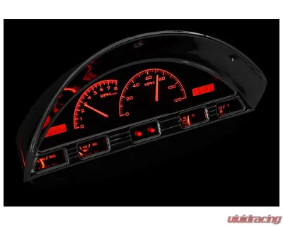 Dakota Digital Black Alloy MHX System for 1956 Ford F-100, Custom Build, Metric - MHX-56F-PU-K-R