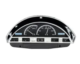 Dakota Digital Black Alloy MHX System for 1956 Ford F-100, Custom Build, Metric Fitment