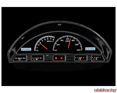 Dakota Digital Black Alloy MHX System for 1956 Ford F-100, Custom Build, Metric Fitment - MHX-56F-PU-K-W