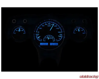 Dakota Digital Black Alloy MHX System for 1957 Chevrolet Metric Custom Build MHX-57C-K-B - MHX-57C-K-B