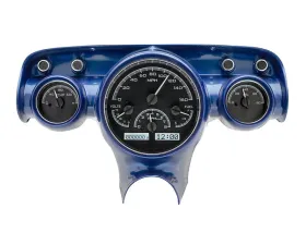 Dakota Digital Black Alloy MHX System for 1957 Chevrolet Custom Build MHX-57C-K-W