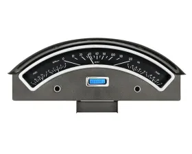 Dakota Digital Black Alloy MHX System for 1957 Ford Custom Build Metric Fitment