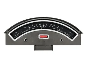 Dakota Digital Black Alloy MHX System for 1957 Ford Custom Build, Metric Fitment