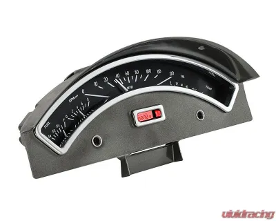 Dakota Digital Black Alloy MHX System for 1957 Ford Custom Build, Metric Fitment - MHX-57F-K-R