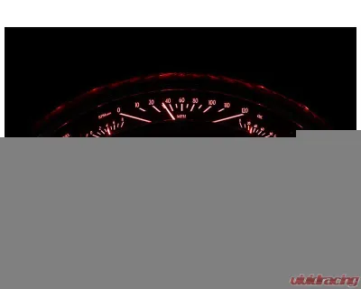 Dakota Digital Black Alloy MHX System for 1957 Ford Custom Build, Metric Fitment - MHX-57F-K-R