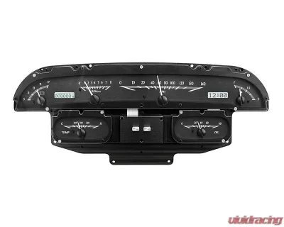 Dakota Digital Black Alloy MHX System for 1958 Chevrolet Impala Metric Custom Build - MHX-58C-IMP-K-W