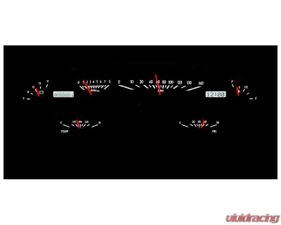 Dakota Digital Black Alloy MHX System for 1958 Chevrolet Impala Metric Custom Build - MHX-58C-IMP-K-W