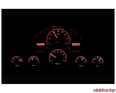 Dakota Digital Black Alloy MHX System for 1958-1962 Chevrolet Custom Build - MHX-58C-VET-K-R