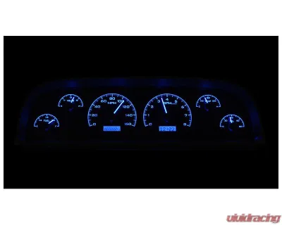 Dakota Digital Black Alloy MHX System for Chevrolet 1960-1966, Custom Build, Metric Fitment - MHX-60C-PU-K-B