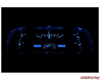 Dakota Digital Black Alloy MHX System for Ford 1960-1963, Custom Build, Metric Size - MHX-60F-FAL-K-B