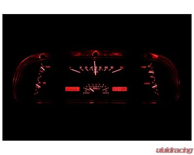 Dakota Digital Black Alloy MHX System for 1960-1963 Ford Custom Build, Metric Size - MHX-60F-FAL-K-R