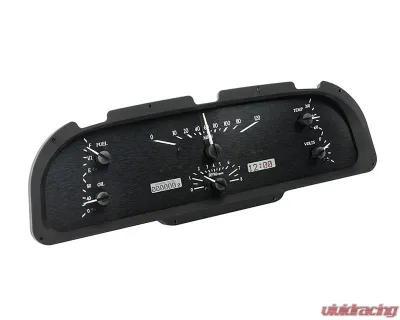 Dakota Digital Black Alloy MHX System for Ford 1960-1963, Custom Build, Metric Fitment - MHX-60F-FAL-K-W