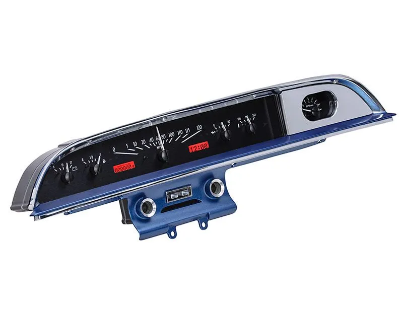 Dakota Digital Black Alloy MHX System Metric Custom Build Ford Galaxie 1960 - MHX-60F-GAL-K-R