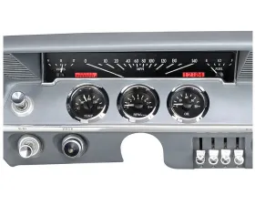 Dakota Digital Black Alloy MHX System for Chevrolet 1961-1962, Custom Build, Metric