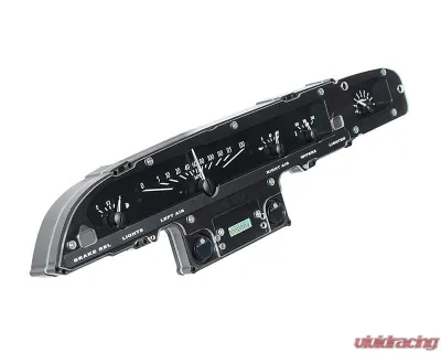 Dakota Digital Black Alloy MHX System for 1961 Ford/Mercury Custom Build, Metric - MHX-61F-GAL-K-B