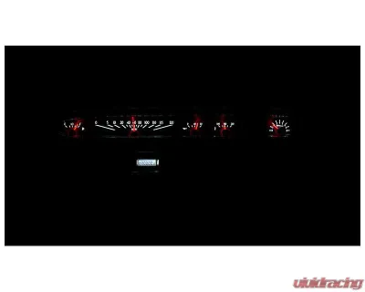 Dakota Digital Black Alloy MHX System for 1961 Ford Mercury Custom Build - MHX-61F-GAL-K-W