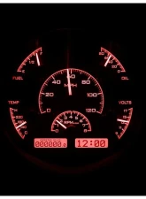 Dakota Digital Black Alloy MHX System for Ford 1961-1966, Custom Build, Metric Fitment                                     - MHX-61F-PU-K-R - Image 3