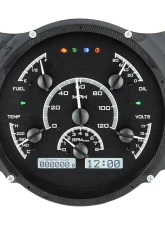 Dakota Digital Black Alloy MHX System for Ford 1961-1966, Custom Build, Metric Fitment                                     - MHX-61F-PU-K-W - Image 2