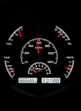 Dakota Digital Black Alloy MHX System for Ford 1961-1966, Custom Build, Metric Fitment                                     - MHX-61F-PU-K-W - Image 3