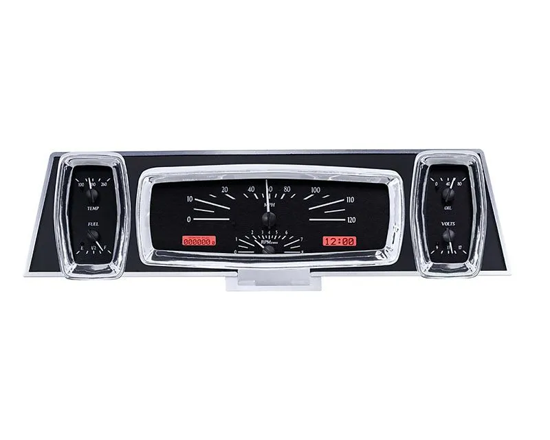 Dakota Digital Black Alloy MHX System Metric Custom Build Lincoln 1961-1963 - MHX-61L-K-R