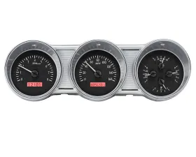 Dakota Digital Black Alloy MHX System for Ford 1962-1963, Custom Build, Metric Fitment