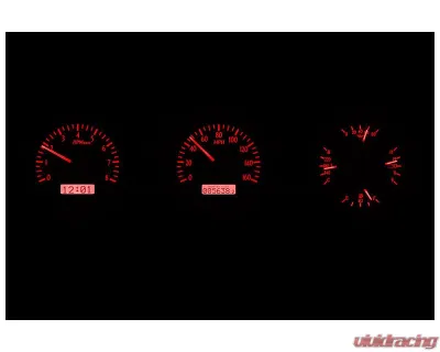 Dakota Digital Black Alloy MHX System for Ford 1962-1963, Custom Build, Metric Fitment - MHX-62F-FAR-K-R