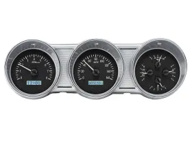 Dakota Digital Black Alloy MHX System for 1962-1963 Ford Custom Build Metric