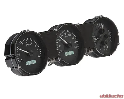 Dakota Digital Black Alloy MHX System for 1962-1963 Ford Custom Build Metric - MHX-62F-FAR-K-W