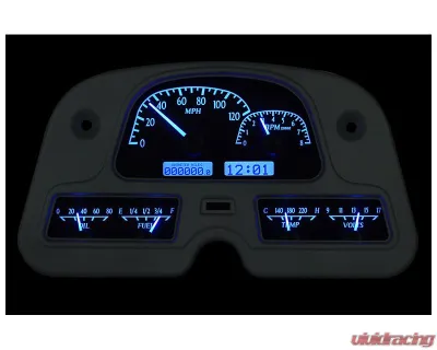 Dakota Digital Black Alloy MHX System for Toyota Land Cruiser 1960-1984, Custom Build - MHX-62T-FJ-K-B