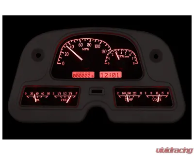 Dakota Digital Black Alloy MHX System for Toyota Land Cruiser 1960-1984, Custom Build - MHX-62T-FJ-K-R