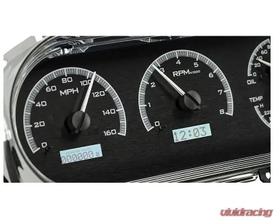 Dakota Digital MHX-63C-NOV-K-W Black Alloy Metric Custom Build 13.10"x4.850" - MHX-63C-NOV-K-W