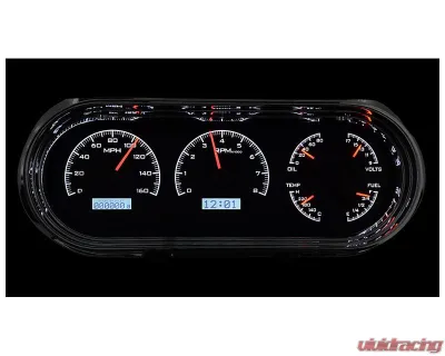 Dakota Digital MHX-63C-NOV-K-W Black Alloy Metric Custom Build 13.10"x4.850" - MHX-63C-NOV-K-W