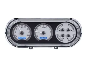 Dakota Digital MHX-63C-NOV-S-B Silver Alloy Metric Custom Build 13.10