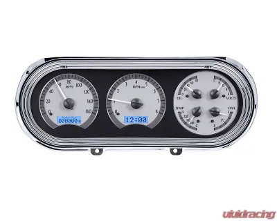 Dakota Digital MHX-63C-NOV-S-B Silver Alloy Metric Custom Build 13.10"x4.850" - MHX-63C-NOV-S-B