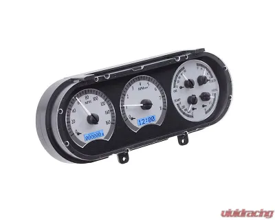 Dakota Digital MHX-63C-NOV-S-B Silver Alloy Metric Custom Build 13.10"x4.850" - MHX-63C-NOV-S-B