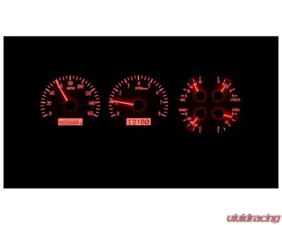 Dakota Digital MHX-63C-NOV-S-R 13.10"x4.850" Silver Alloy Metric Custom Build - MHX-63C-NOV-S-R