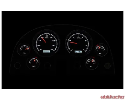 Dakota Digital Black Alloy MHX System for 1963-1967 Chevrolet Custom Build - MHX-63C-VET-K-W