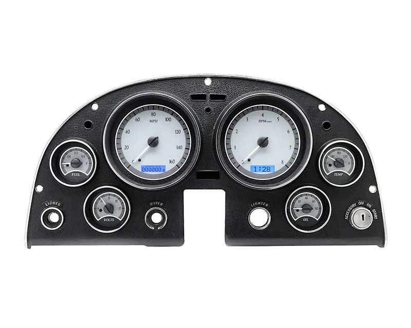 Dakota Digital Silver Alloy MHX System Metric Custom Build Chevrolet 1963-1967 - MHX-63C-VET-S-B