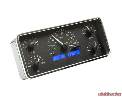 Dakota Digital Black Alloy MHX System for 1963-1972 Jeep Wagoneer Custom Build - MHX-63J-WAG-K-B