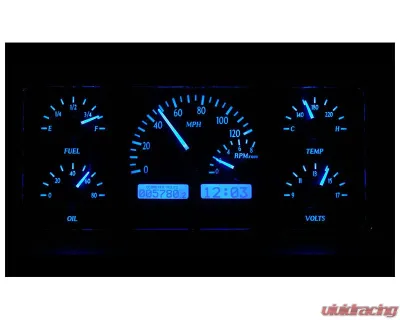 Dakota Digital Black Alloy MHX System for 1963-1972 Jeep Wagoneer Custom Build - MHX-63J-WAG-K-R