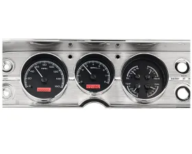 Dakota Digital Black Alloy MHX System for 1964-1965 Chevrolet Custom Build MHX-64C-CVL-K-R