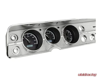 Dakota Digital Black Alloy MHX System for 1964-1965 Chevrolet Custom Build - MHX-64C-CVL-K-W