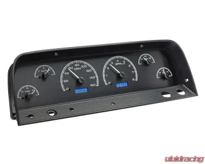 Dakota Digital Black Alloy MHX System for 1964-1966 Chevrolet Custom Build - MHX-64C-PU-K-B