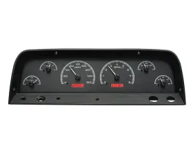 Dakota Digital Black Alloy MHX System for Chevrolet 1964-1966, Custom Build MHX-64C-PU-K-R