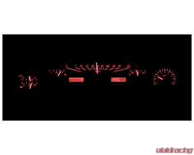 Dakota Digital Black Alloy MHX System for Ford 1964-1965, Custom Build, Metric Size - MHX-64F-FAL-K-R